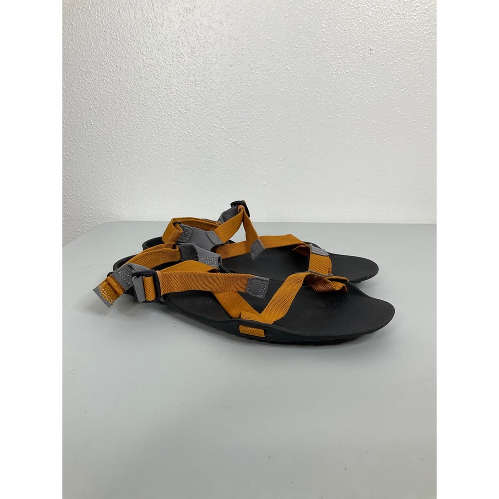 Xero Shoes Z-Trail EV Mens 10 Minimalist Sport Sandals Ochre Orange Grey Hiking